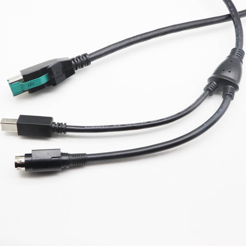 12V Powered USB To Hosiden 3Pin USB Type B Cable 12V Powered USB To Hosiden 3Pin USB Type B Cable